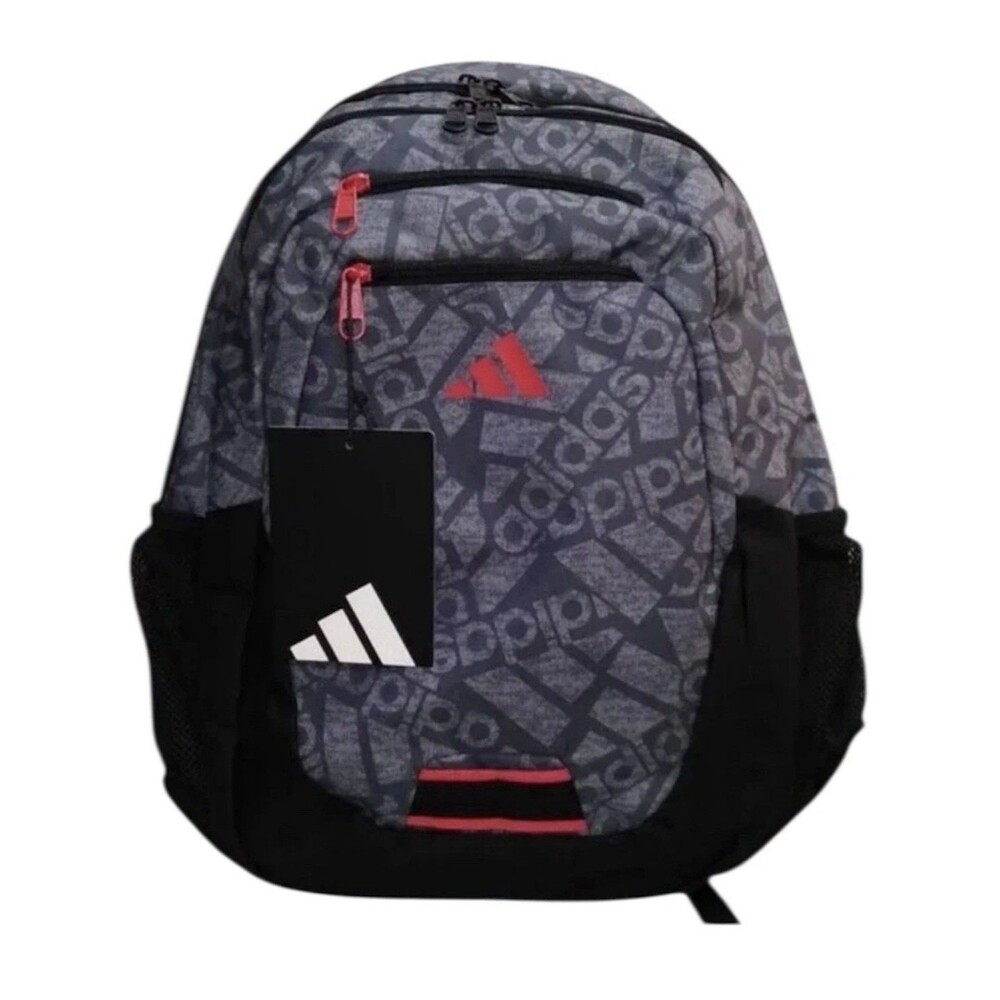 Adidas Unisex Fundare School Travel Backpack Gray/Black